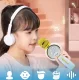 Wireless Karaoke Microphone with Speaker and Bluetooth, White/Gold