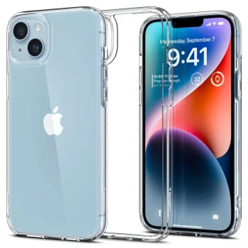 Apple iPhone 15 Plus 6.7'' Spigen Ultra Hybrid Case Cover, Crystal Clear