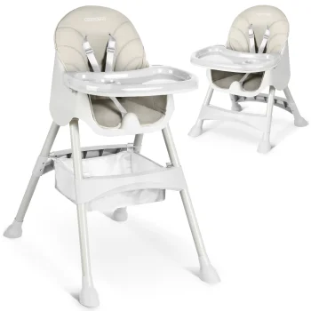 Ricokids Milo Baby High Chair with Tray, Grey