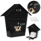 Wall Mount Mailbox ModernHome Locking Galvanized Steel Letterbox, black