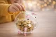 Small Glass Piggy Bank for Coins and Bills, Clear Money Saving Jar for Adults & Kids