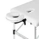 Balance 3-Segment Foldable Aluminum Massage Table, White