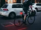 Rear Bicycle Light with 5 LEDs and Laser, Black