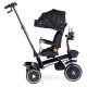 ECOTOYS Kids Tricycle Stroller with Rotating Seat and Push Handle, Black