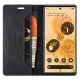 Google Pixel 6 Pro AUTSPACE Magnetic Book Case Cover, Black