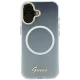Guess IML Gradient Script Metal MagSafe Case for iPhone 17 - White