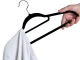Velvet Clothes Hangers, Non-Slip Suit Hangers, Set of 20, Black
