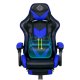 Ergonomic Gaming Chair Sofotel Cerber with Footrest, Black - Blue