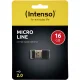 Intenso Micro Line 16 GB USB 2.0 Flash Drive, Black