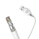 Dudao USB / Lightning Cable 2.4A 1m, White (L4L)