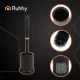 Ruhhy Silicone Toilet Brush with Holder, Black