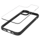 Spigen Crystal Hybrid Case for iPhone 15 Plus, Clear Black
