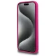 Karl Lagerfeld iPhone 15 Pro Max Case Silicone Karl Head Print MagSafe, Fuchsia