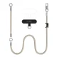 Tech-Protect C10S Crossbody Phone Lanyard (114 cm) + Wrist Strap (31 cm) - Beige Titanium