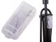 Universal foot pump with pressure gauge for car and bicycle tires