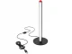 Black LED Desk Lamp with 3 Light Colors and Brightness Control, 25 cm