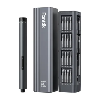 Fanttik E1 Max 3.7V Precision Electric Screwdriver Set with 50 Bits, Gray