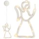 Wall Window LED Light Luminous Christmas Decoration \"Angel\", 16x20.5cm