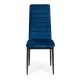 Mebelki24 Velvet Dining Chairs, Blue, 4 pcs