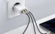 Baseus Compact 2xUSB + Type C Portable Wall Charger Adapter 30W, White