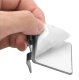 Razor Holder Wall Hanger with Two Hooks, Silver