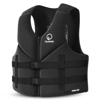 TSUNAMI Hydrox Pro 50 Neoprene Buoyancy Aid Vest, Size M, Black
