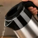 Electric Kettle 2.5L 1500W, Stainless Steel, Black/Silver