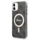 Apple iPhone 11 6.1\'\' Guess 4G Print MagSafe Case Cover (GUBPN61H4EACSK) + Charger, Black