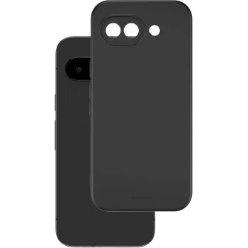 Google Pixel 10a Matt Silicone Color Case Cover, Black