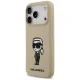 Karl Lagerfeld Silicone Karl Sketch & Logo MagSafe Case for iPhone 17 Pro, Brown