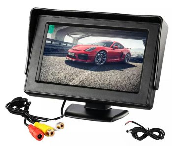 Монитор для камеры заднего вида 4,3'' LCD, черный