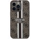 Guess iPhone 13 / 13 Pro Case 4G Printed Stripes MagSafe, Brown