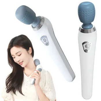 Electric Handheld Body Massager, 5 Modes, White