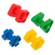 Montessori Educational Construction Blocks Screws and Nuts, 30 Pieces