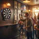 Electronic Dartboard 38 cm with LCD Display and 6 Darts