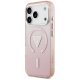 Guess IML Gradient Triangle Logo MagSafe Case for iPhone 17 Pro, Pink