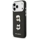 Чехол Karl Lagerfeld FW Grained Karl & Choupette Heads Pins & Logo для iPhone 17 Pro Max — черный