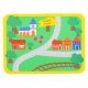 Wooden Lacing Blocks with Playmat and Vehicles KX2939