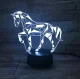 LED 3D Unicorn Night Lamp