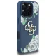 Guess iPhone 16 Pro Max Case Grained Roses Big 4G Logo, Blue