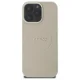 Guess iPhone 16 Pro Max Case Grained Ring MagSafe, Beige