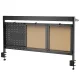 Ergo Office Desk Organizer Partition with Shelves, ER-300 B, Black