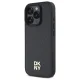 DKNY iPhone 16 Pro Case Repeat Pattern Stack Logo MagSafe, Black