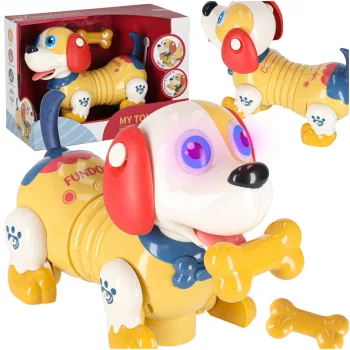 Interactive Robot Dog with Bone, Touch Sensitive, English Language