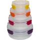 Joseph Joseph Nest Lock 4-Piece Round Food Storage Container Set, Multicolour