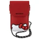 Hello Kitty Leather Hiding Kitty Cord Bag, Red