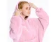 Oversized Warm Hoodie Sweatshirt Blanket with Pocket, Pink