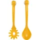 OTOTO Pasta Monsters Pasta and Salad Servers, Yellow