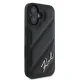 Apple iPhone 16 Plus 6.7\" Karl Lagerfeld Quilted Signature Case Cover, Black