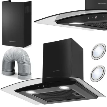 Kitchen Chimney Cooker Hood 60 cm Black Berdsen BT-216